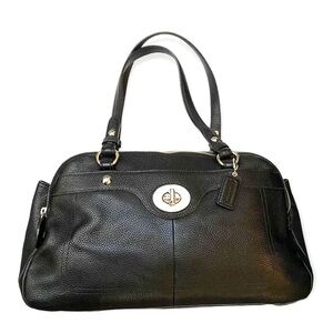 🖤 Coach Penelope Black Pebble Leather Handbag Purse